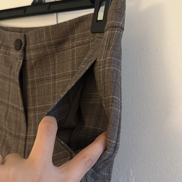 Gentle Herd 100% Wool Plaid Checkered Pleated Wide Leg Trouser - Picture 11 of 17